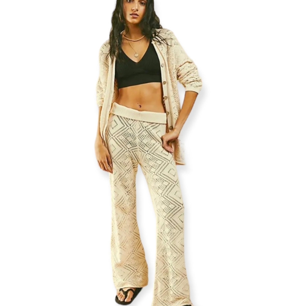 Free People Beach Essential Sweater Set in Natural